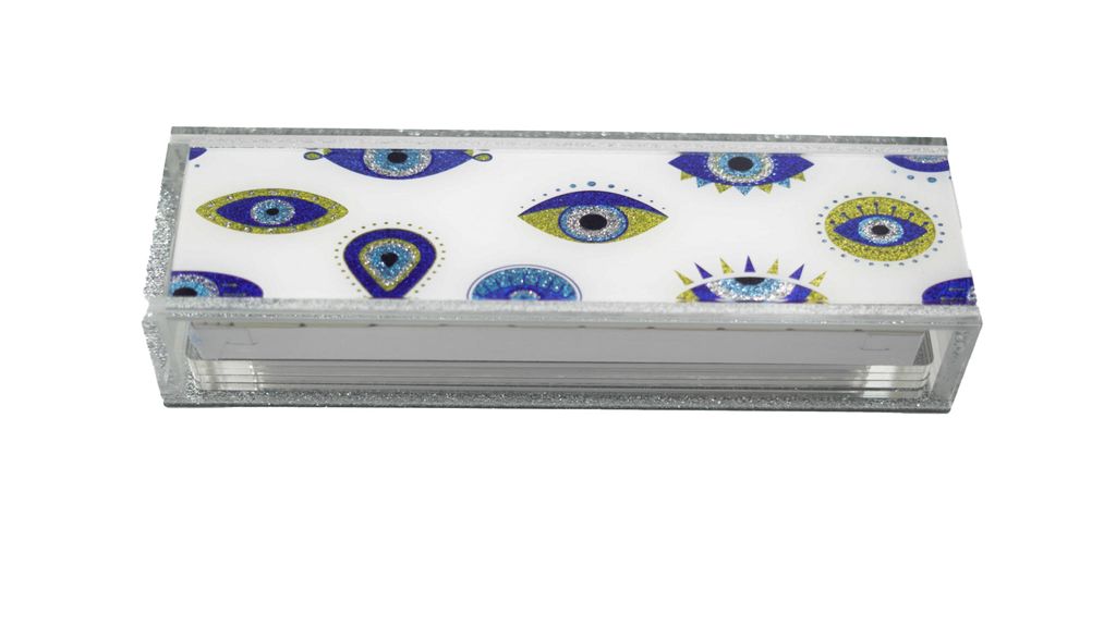 EVIL EYE LUCITE RUMMY SET