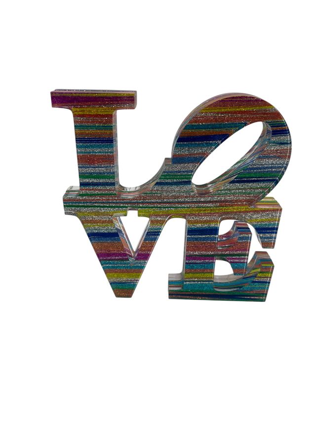 Multi Lines Love Plaque