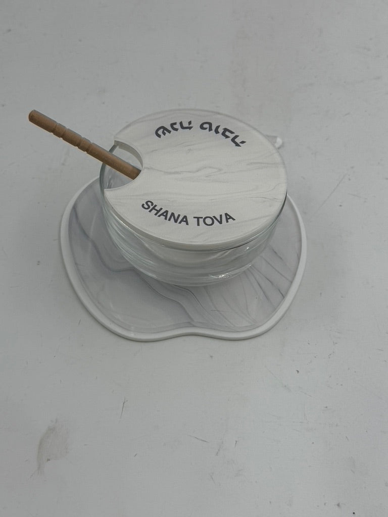 Lucite Honey Dish