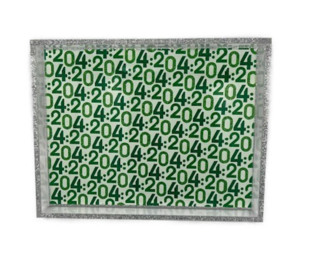 Glitter Number Catchall Tray
