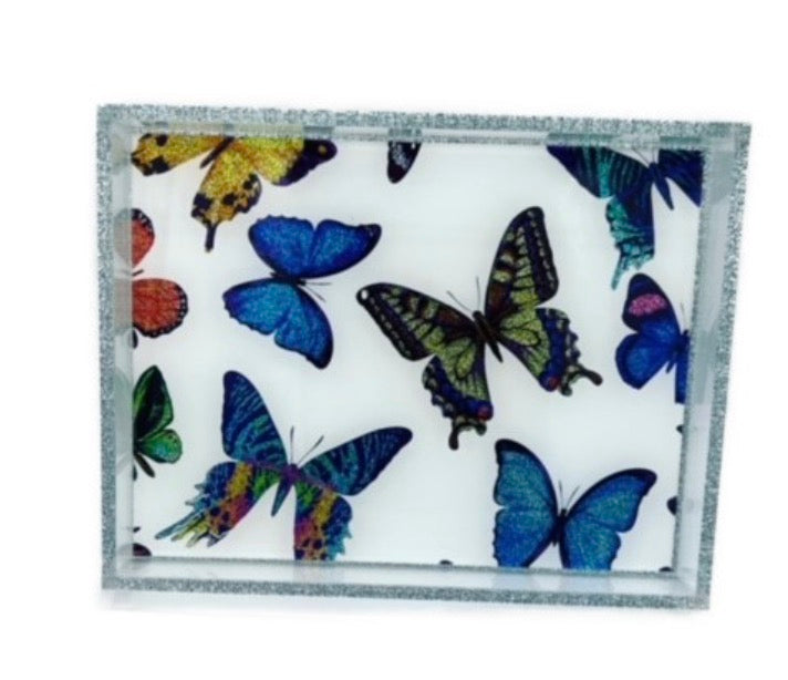 Rainbow Butterfly Catchall Tray