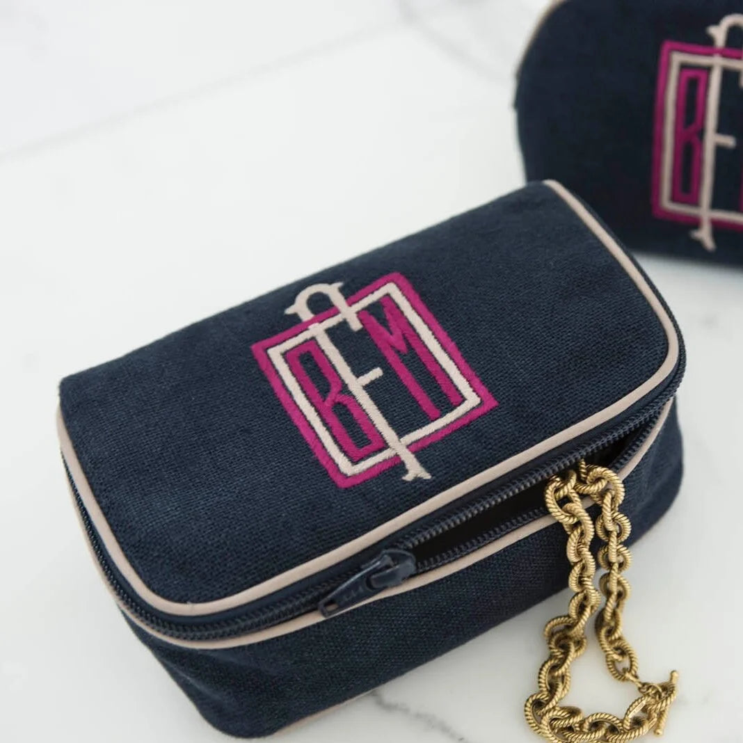 Monogrammed Kim Travel Jewelry Case by Jax Gifts