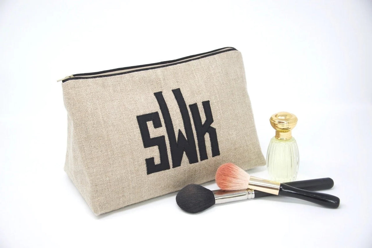 Monogrammed Triangle Cosmetic Case by Jax Gifts
