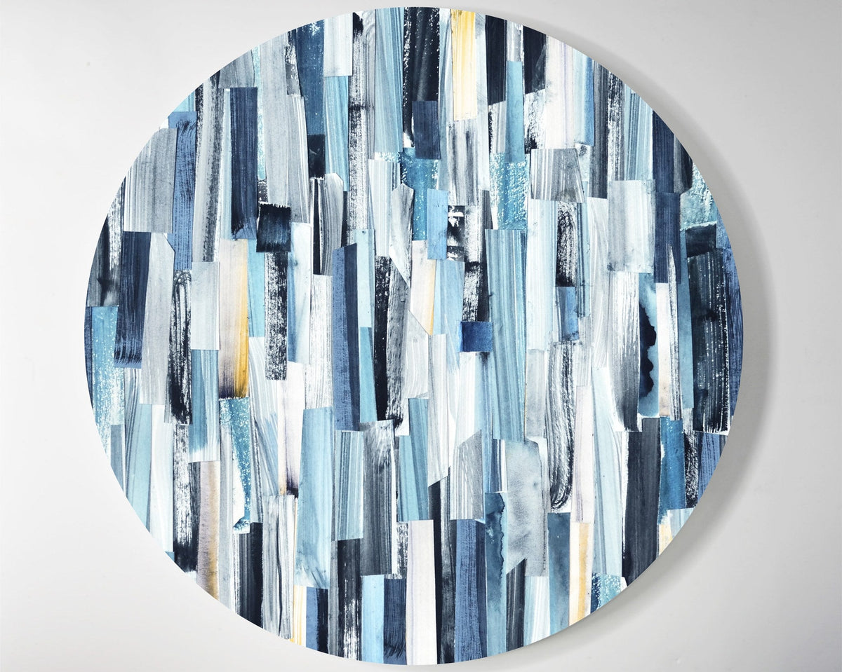 Blue Brush Rock lucite lazy susan by Jax Gifts