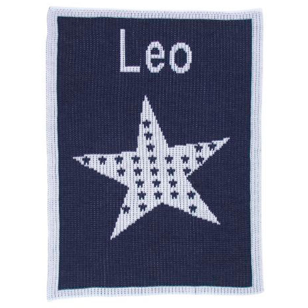 Personalized Star on Star baby blanket from Jax Gifts