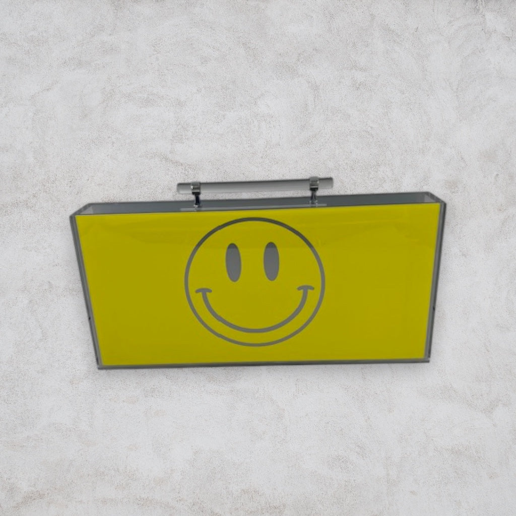 Smiley Face Lucite Mahjong Set