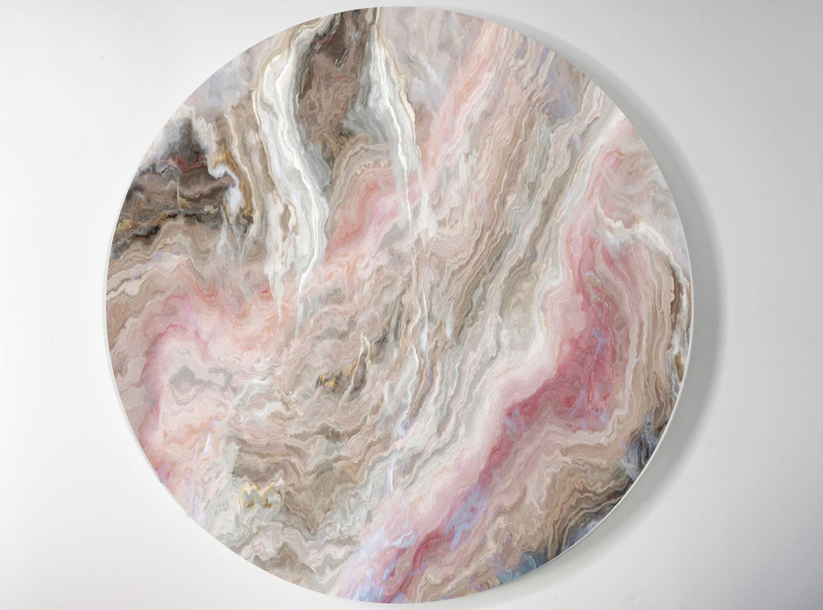 Pink & Grey Marble lucite lazy susan by Jax Gifts