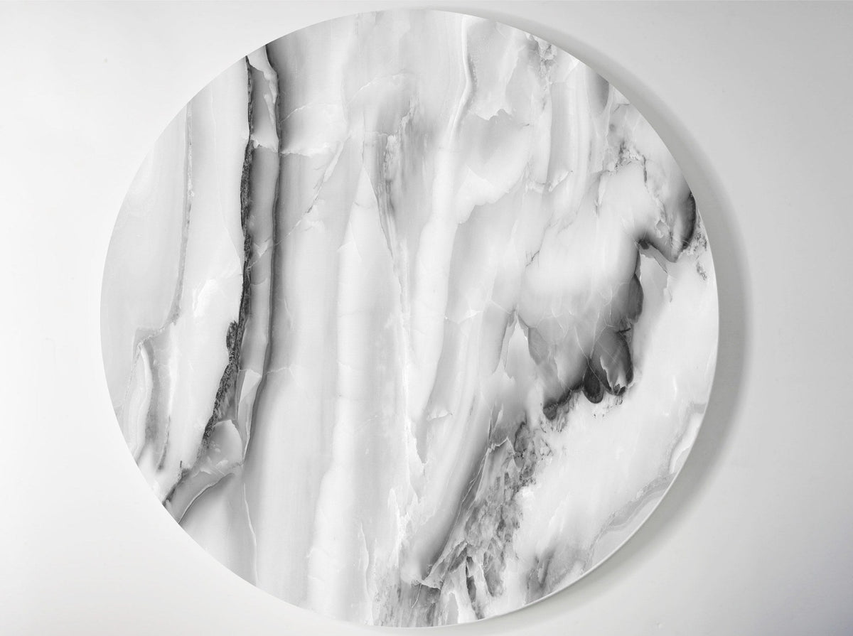 White & Black Stone lucite lazy susan by Jax Gifts