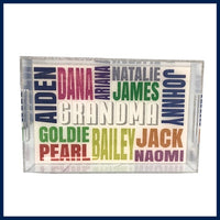 Large  Lucite Tray with Names
