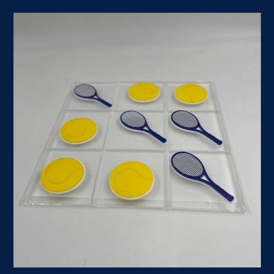 Lucite Tennis Icon Tic Tac Toe