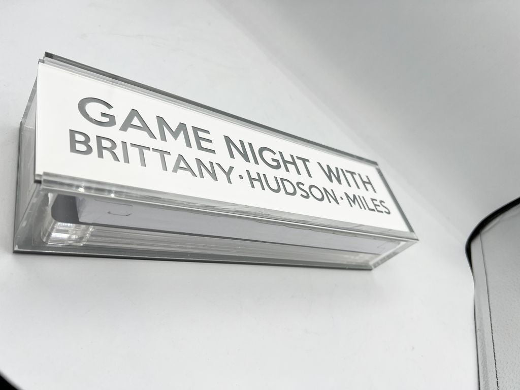 Personalized Family Name Lucite Rummy Set