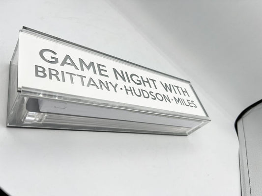 Personalized Family Name Lucite Rummy Set