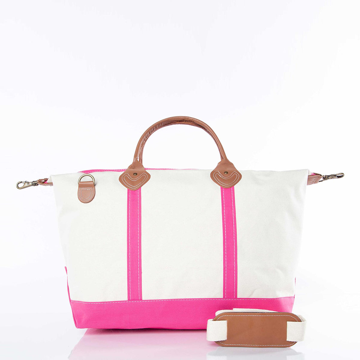 Monogram Weekender Bag in Hot Pink