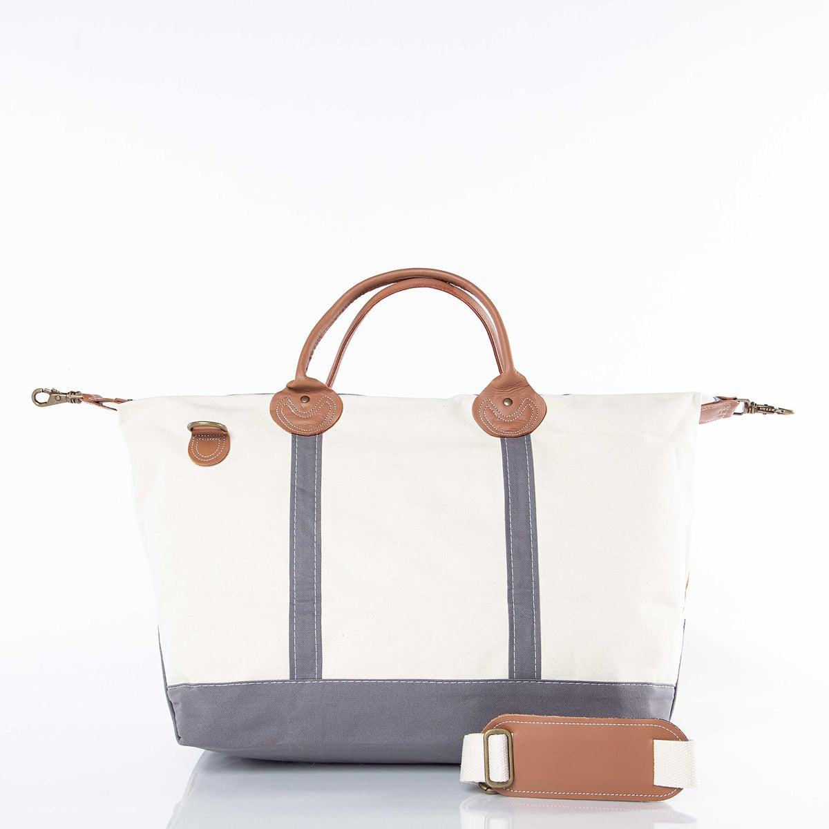 Monogram Weekender Bag in Gray