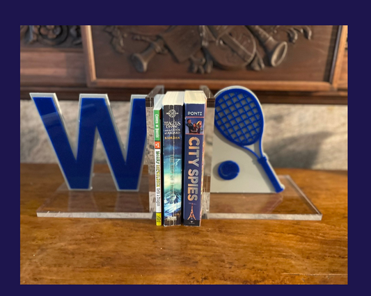 Lucite Tennis Book Ends