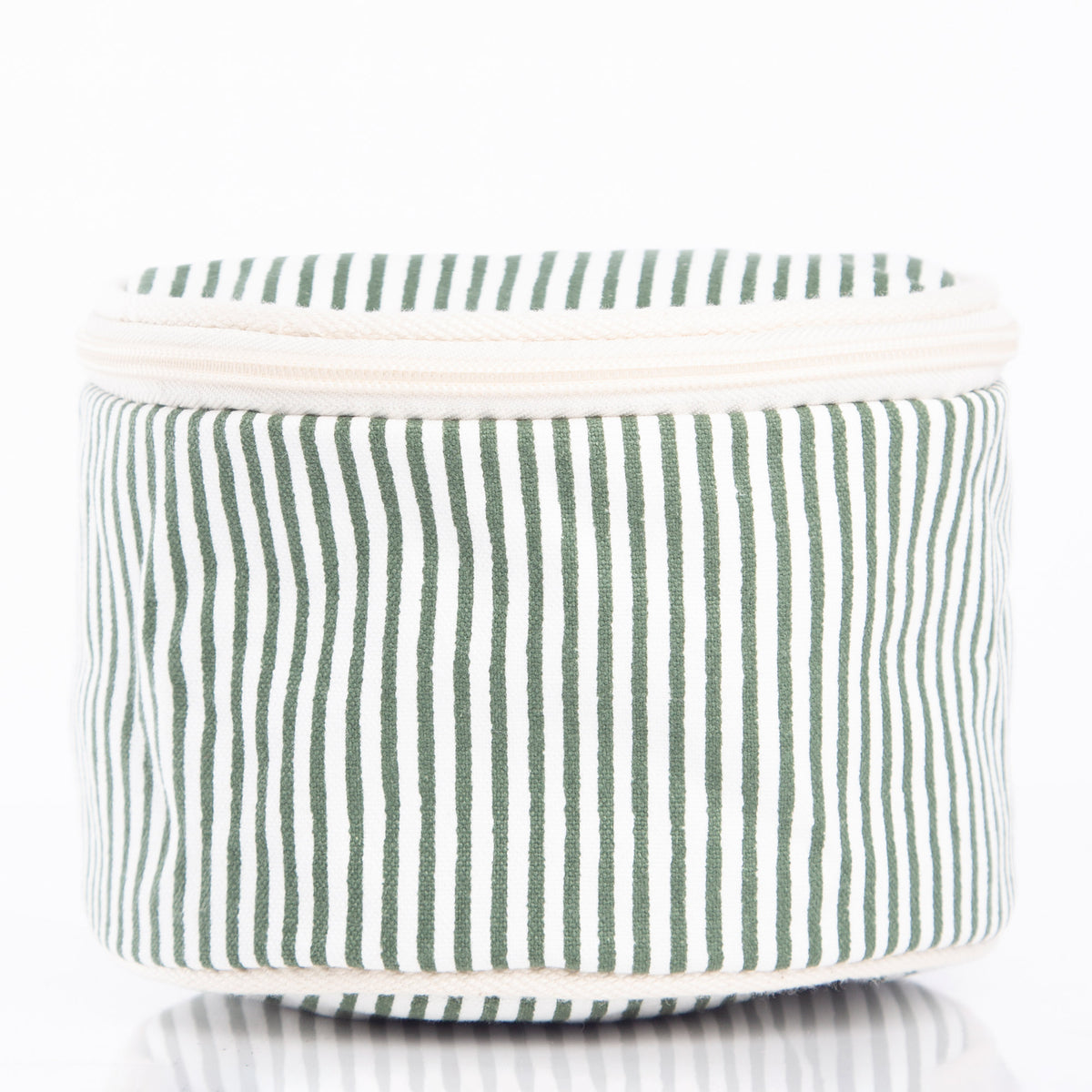 Stripes Circle Case in Myrtle Green