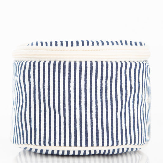 Stripes Circle Case in Navy