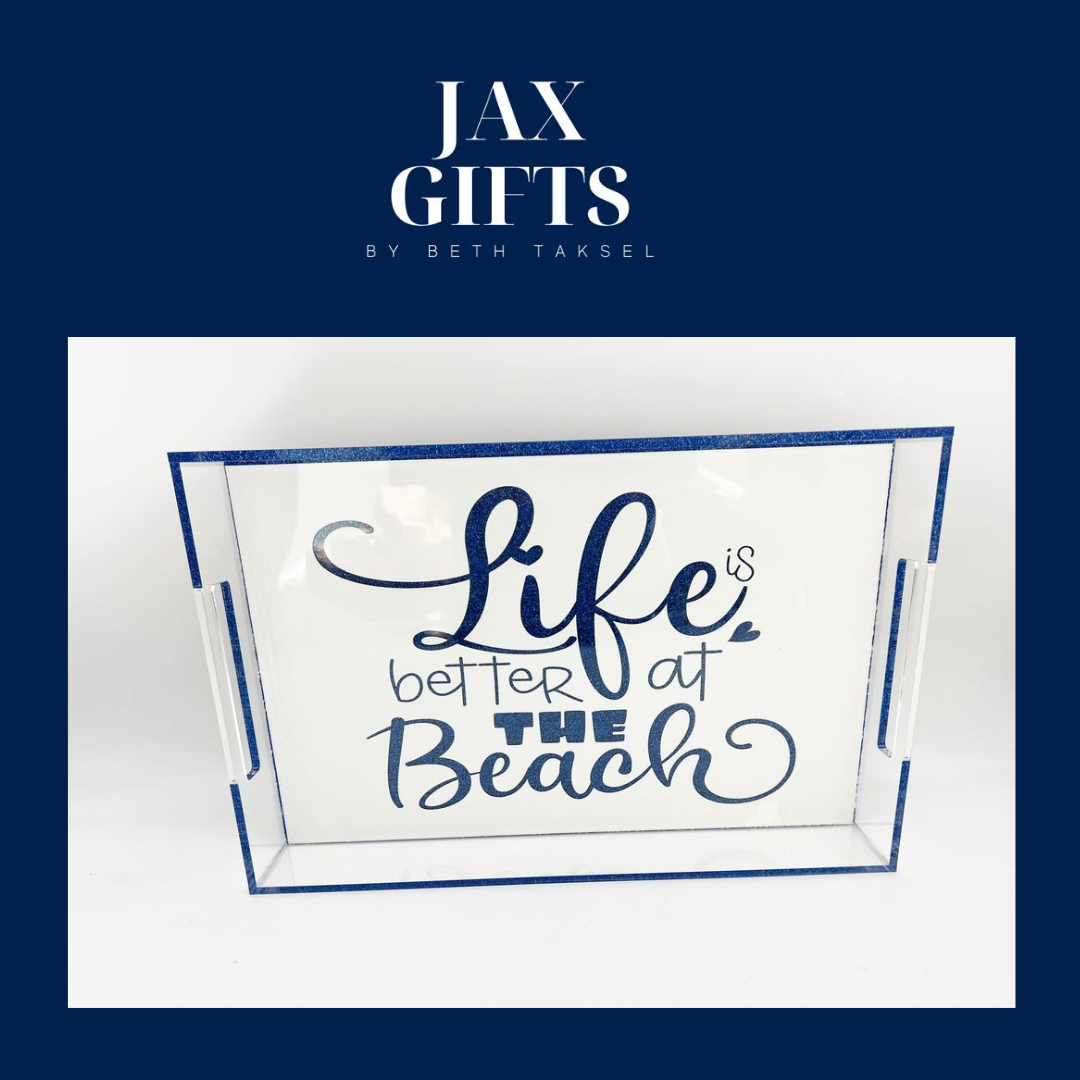 Life is better at the beach tray