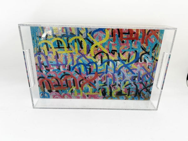 Hebrew Graffiti Tray