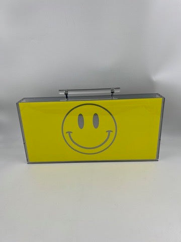 Yellow Smiley Face Mahjong Set