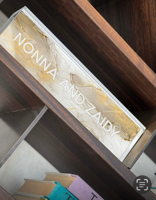 Brown Gold Lucite Rummy Set