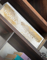 Brown Gold Lucite Rummy Set