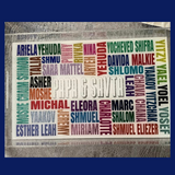 Large  Lucite Tray with Names
