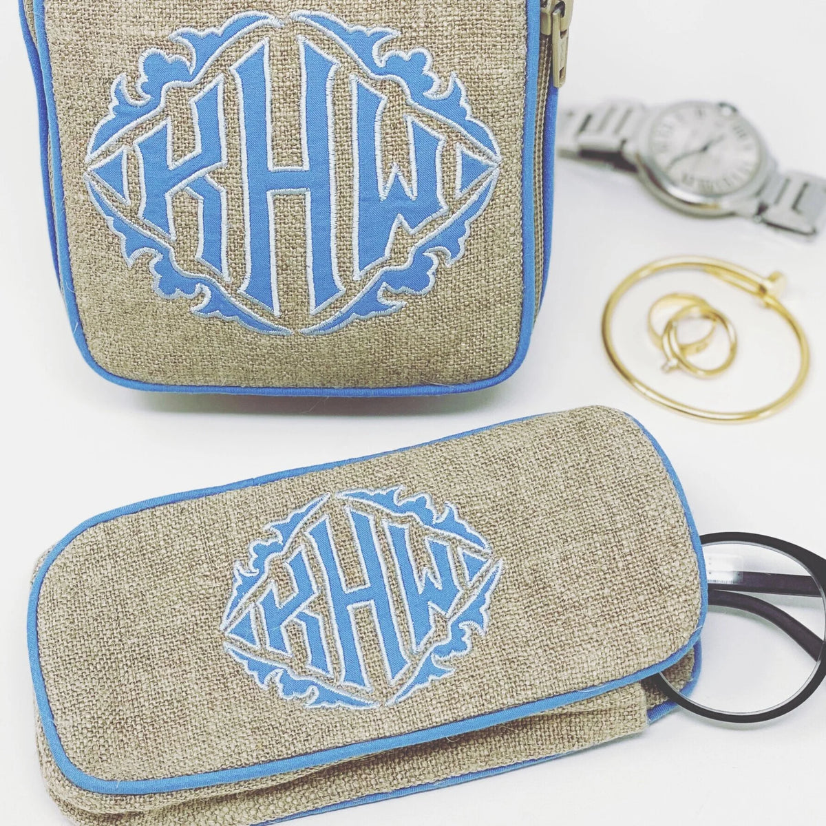 Monogrammed Eyeglass Case by Jax Gifts