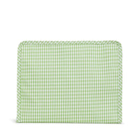 Large Green Gingham Cosmetic Case