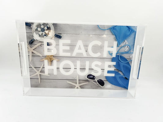 Nautical "Beach House" Tray