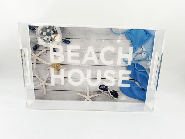 Nautical "Beach House" Tray