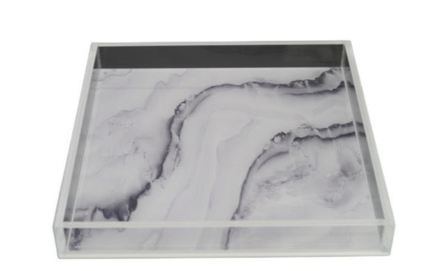 White Marble Catchall Tray