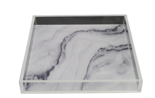 White Marble Catchall Tray