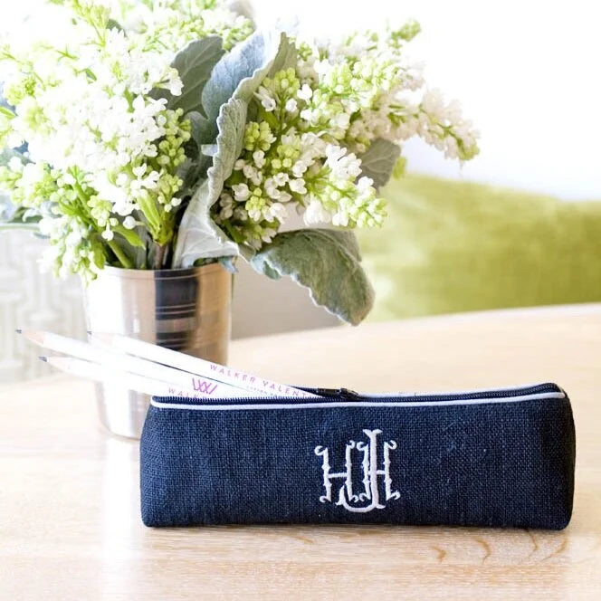 Monogrammed Large Brush Case by Jax Gifts