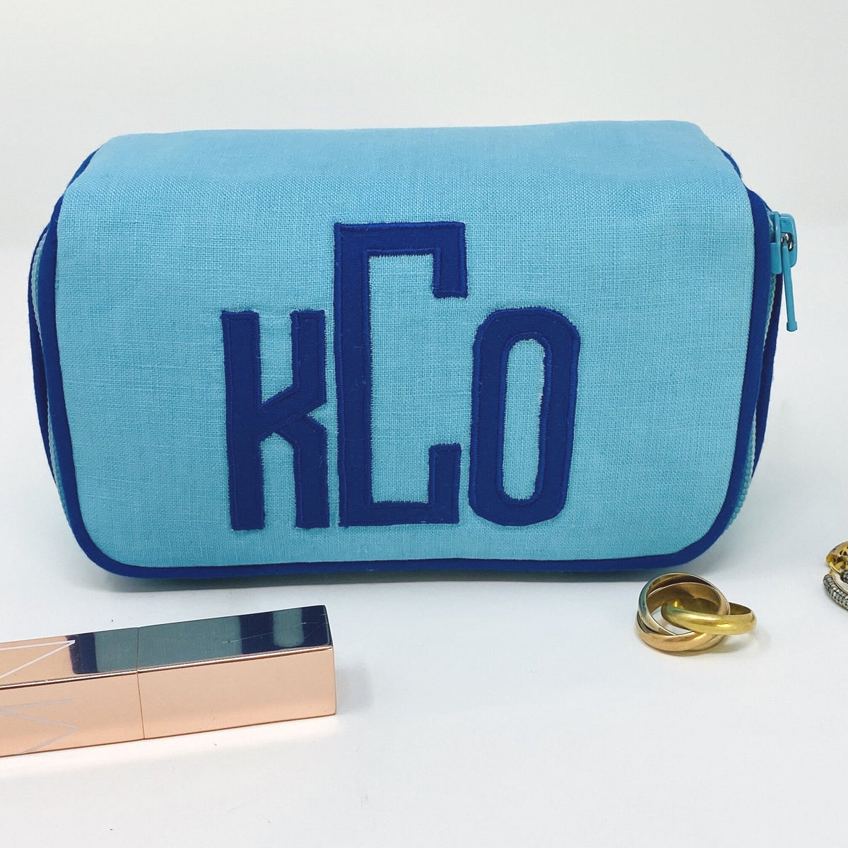 Monogrammed Kim Travel Jewelry Case by Jax Gifts