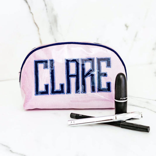 Monogrammed Small Round Zip Pouch by Jax Gifts