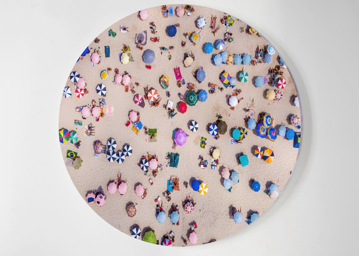 Beach Umbrellas lucite lazy susan by Jax Gifts