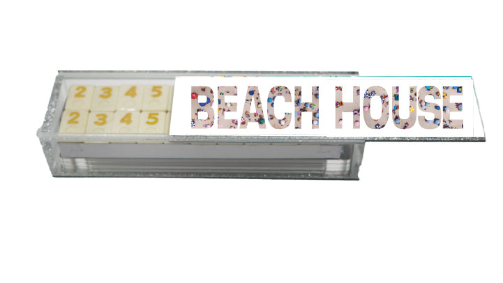 Beach Lucite Rummy Set