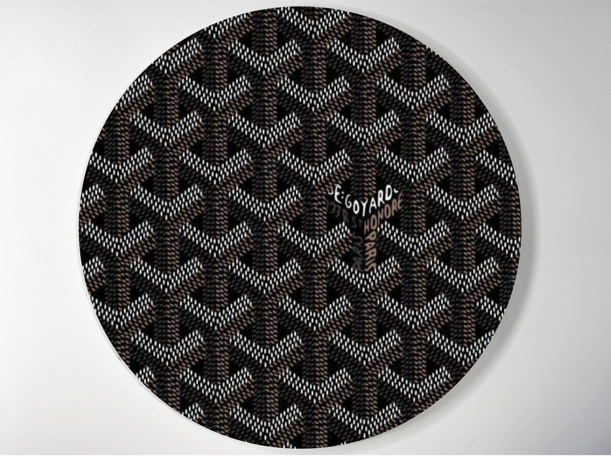 Black Pattern lucite lazy susan by Jax Gifts