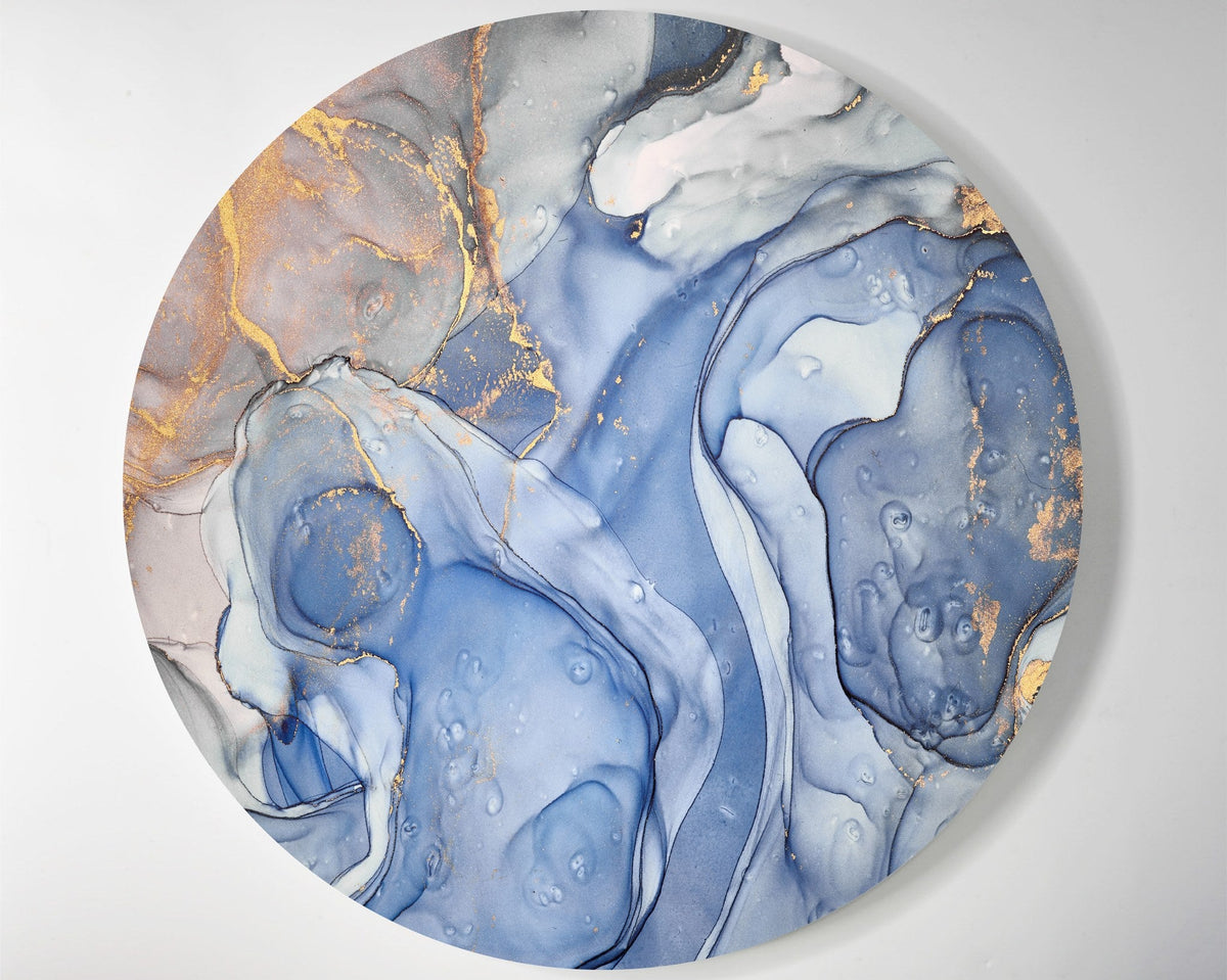 Blue Watercolor lucite lazy susan by Jax Gifts