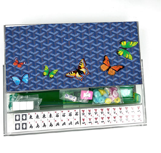Blue Goyard Mahjong Set