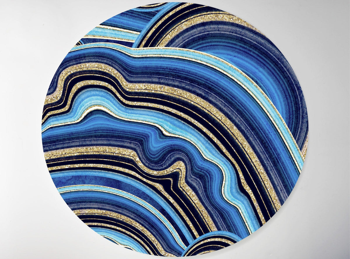 Dark Blue Slice lucite lazy susan by Jax Gifts