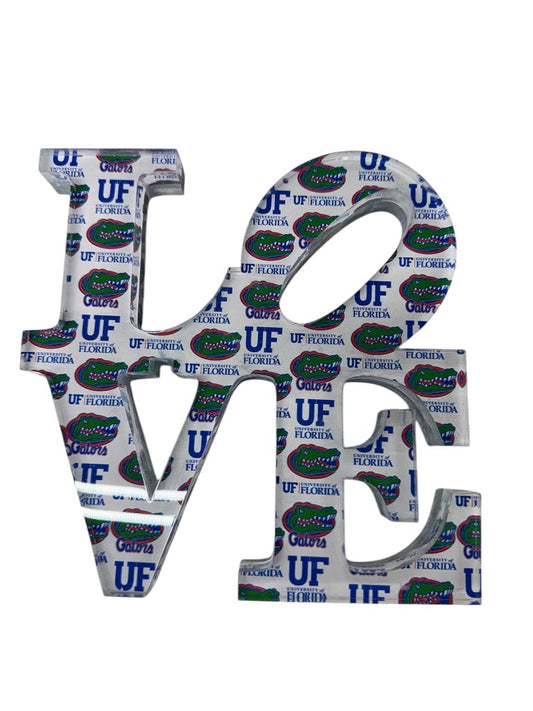 Florida Gators LOVE lucite block by Jax Gifts