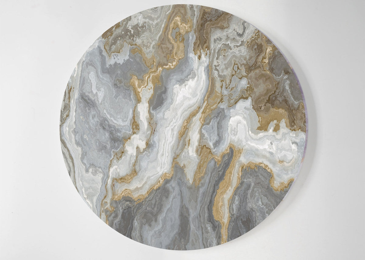 Grey & Gold Marble lucite lazy susan by Jax Gifts