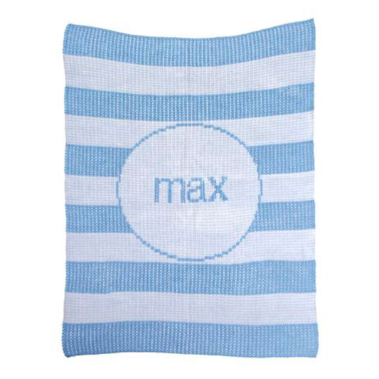 Personalized Modern Stripe baby blanket from Jax Gifts