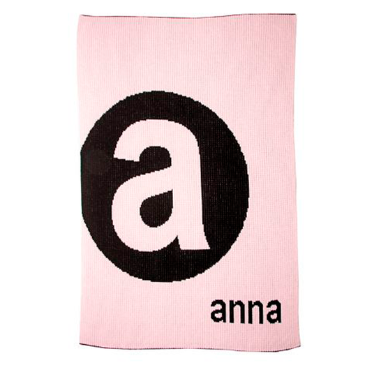 Personalized Spot On polka dot baby blanket from Jax Gifts