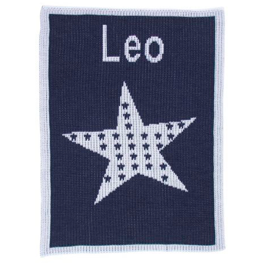 Personalized Star on Star baby blanket from Jax Gifts