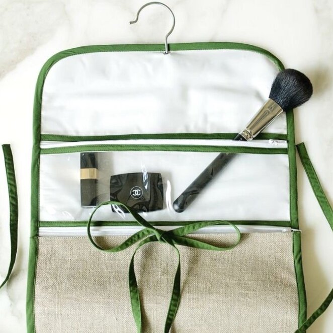 Monogrammed Hanging Cosmetic Bag by Jax Gifts