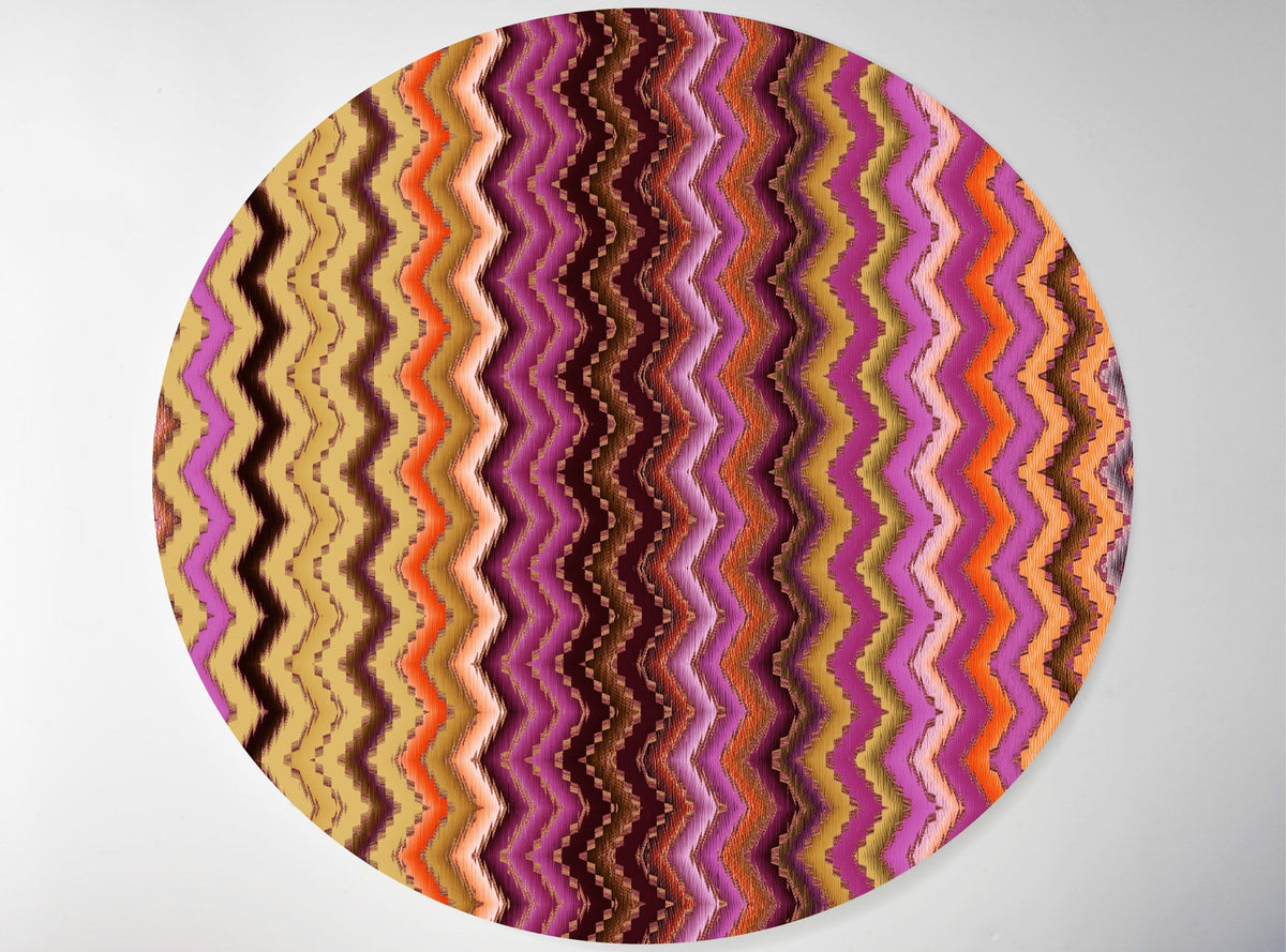 Pink Chevron lucite lazy susan by Jax Gifts