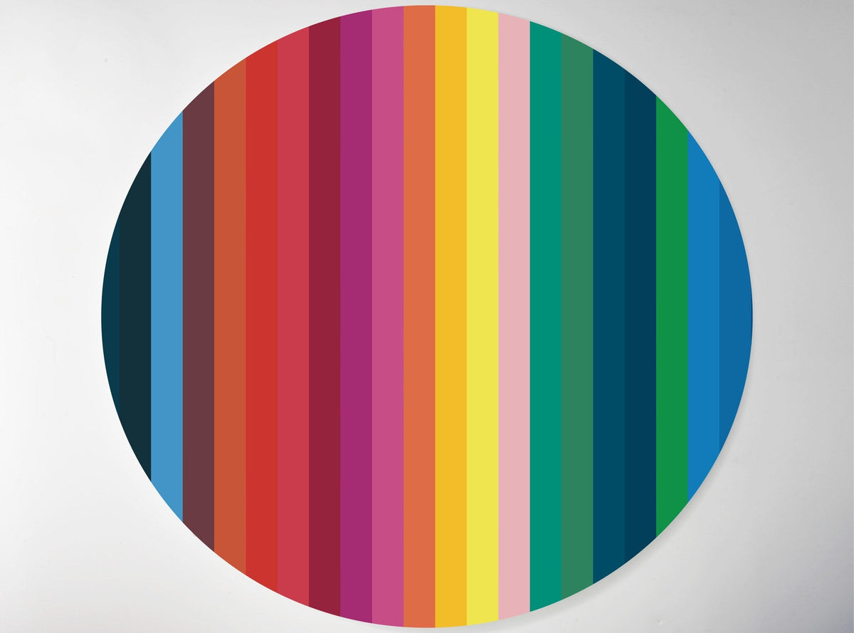 Rainbow Stripes lucite lazy susan by Jax Gifts